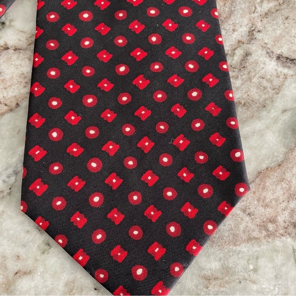 YSL Vintage Mens Tie Silk Yves Saint Laurent Designer - Picture 5 of 7